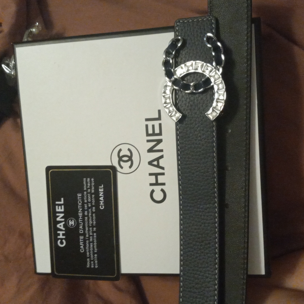 Chanel Nwt black belt